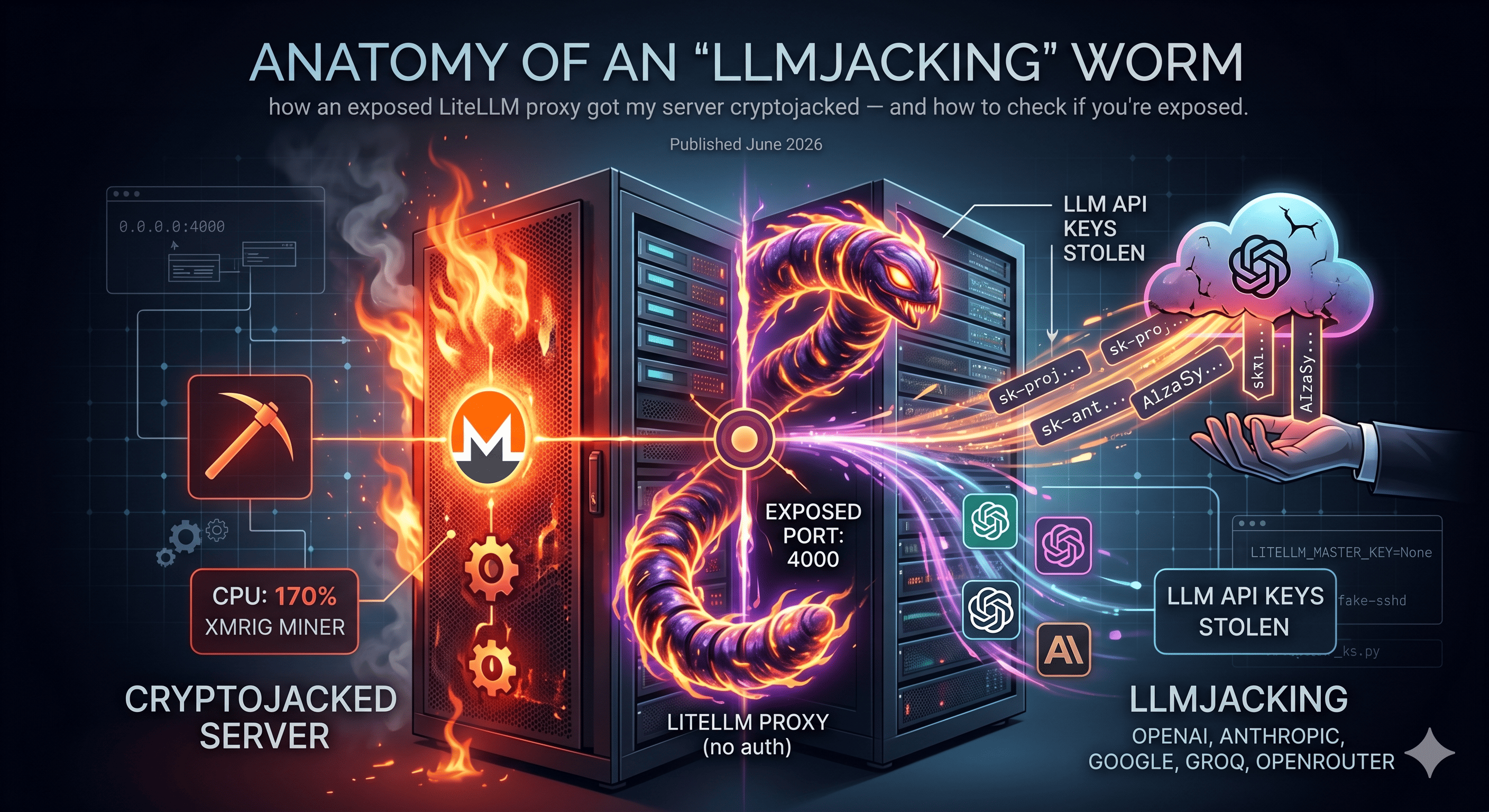 Anatomy of an LLMjacking worm